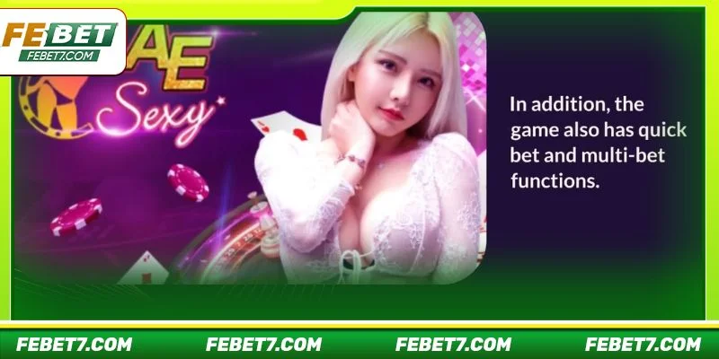 Sảnh Sexy AE tại FEBET là lựa chọn hàng đầu cho những ai yêu thích cá cược trực tuyến
