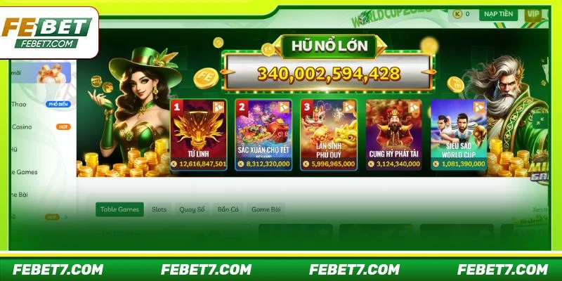 Các phương thức nạp tiền FEBET đều rất tiện lợi cho người chơi.