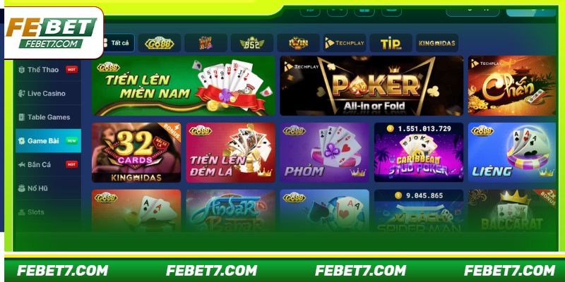 Live casino đỉnh cao chỉ có tại hệ thống FEBET