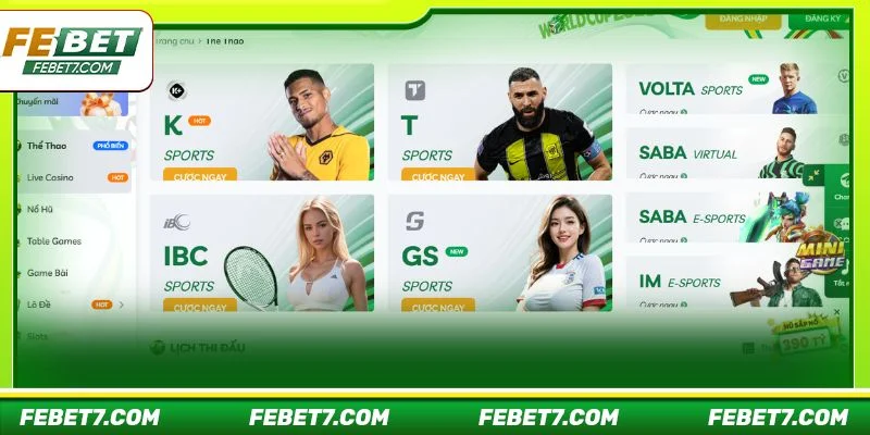 Kho game cược siêu đỉnh cấp chỉ có tại sân chơi FEBET