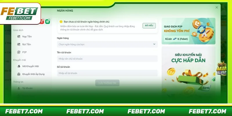 Người chơi thường gặp một số lỗi phổ biến khiến rút tiền FEBET không thành công
